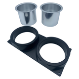 OBS Ford retro fit cup holder W/sleeves (black or silver)